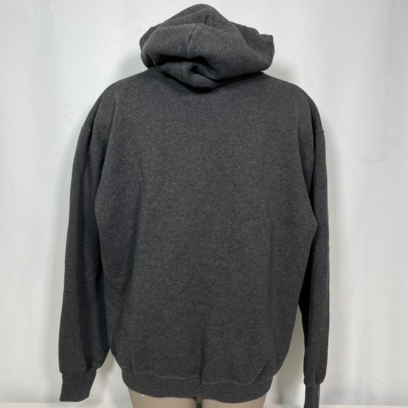 Boeing Charcoal Gray Script Winged Hoodie Sweatshirt Women's LARGE - Picture 7 of 11